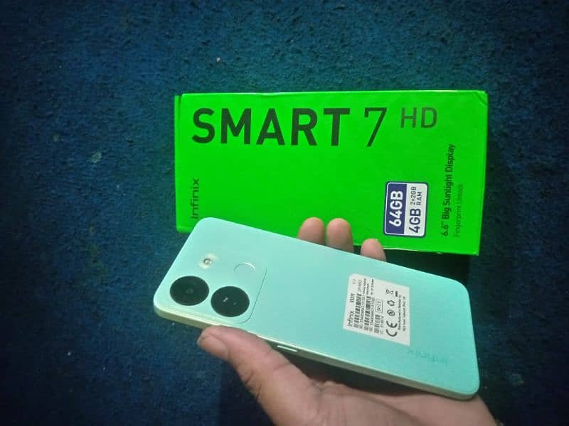 Infinix smart 7HD 2+2/64GB 10/10 complete box Pta official approved. 0