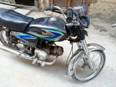 united cd 70cc bike black colour lahore number good condition