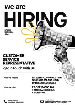 Customer Service Representative Required