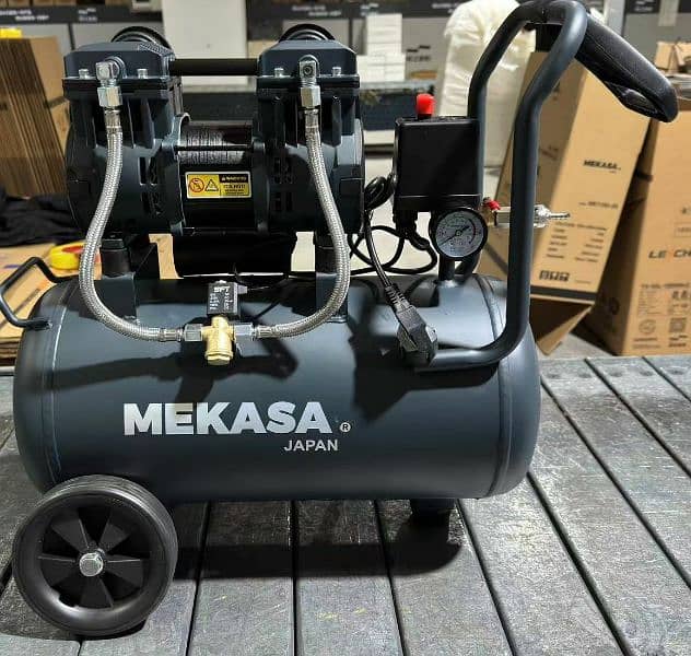 Air Compressor Oil Free Mekasa japan 24 ltr Imported Tank 2