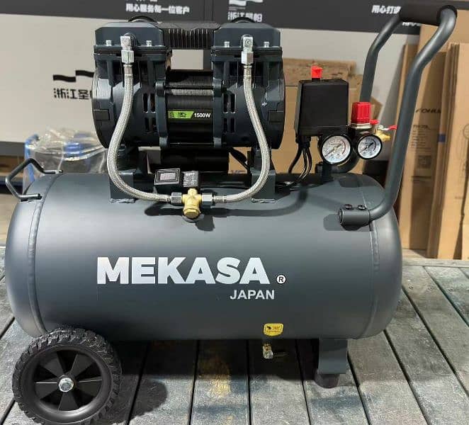 Air Compressor Oil Free Mekasa japan 24 ltr Imported Tank 3