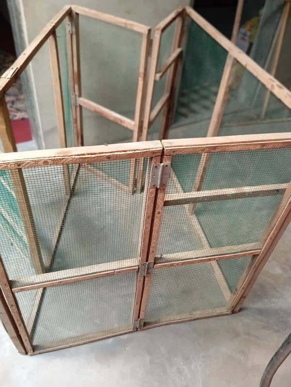 wooden folding cage 7