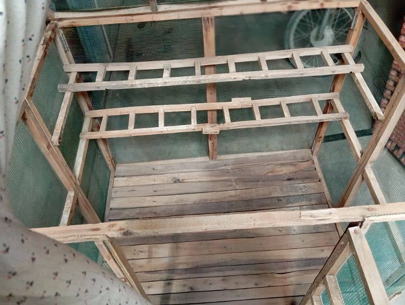 wooden folding cage 16