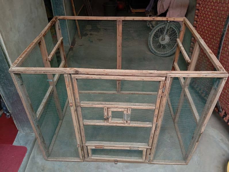 wooden folding cage 19