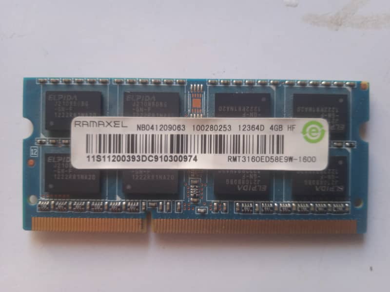 4GB DDR 3 Ram, RAMAXEL 4 GB DDR3 ram 10/10, 1x piece 0