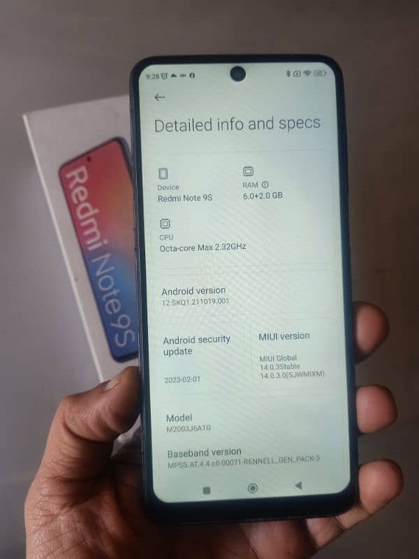 Redmi note 9s pro 6/128 2