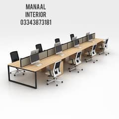 office  table , workstation, cubicle, conference table, reception desk