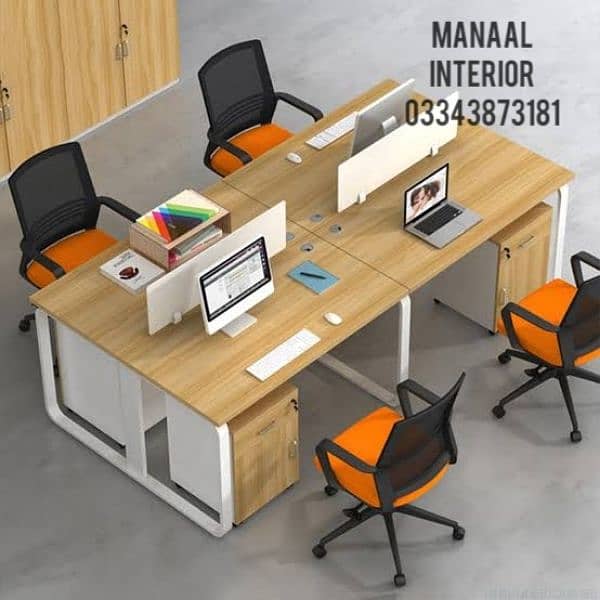 office  table , workstation, cubicle, conference table, reception desk 1