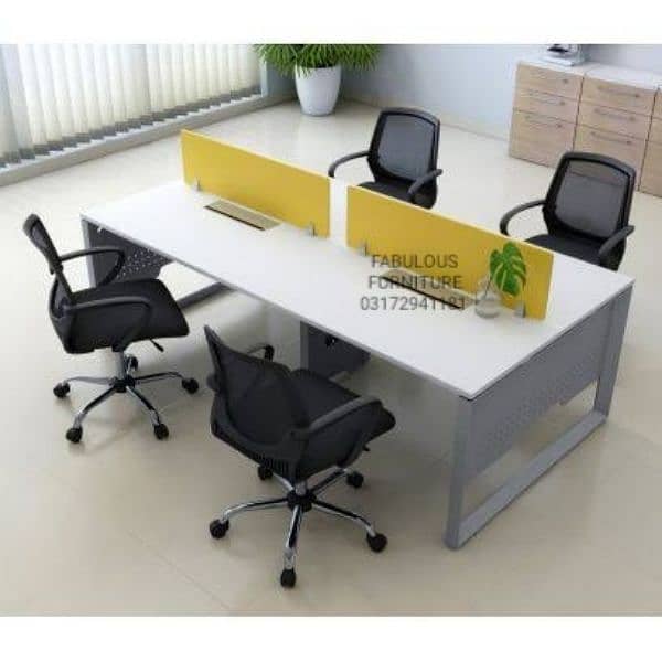 office  table , workstation, cubicle, conference table, reception desk 7