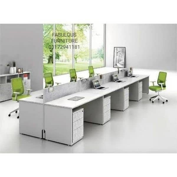 office  table , workstation, cubicle, conference table, reception desk 9