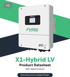 6kW X1-Hybrid LV Inverter of Single Phase For Sell