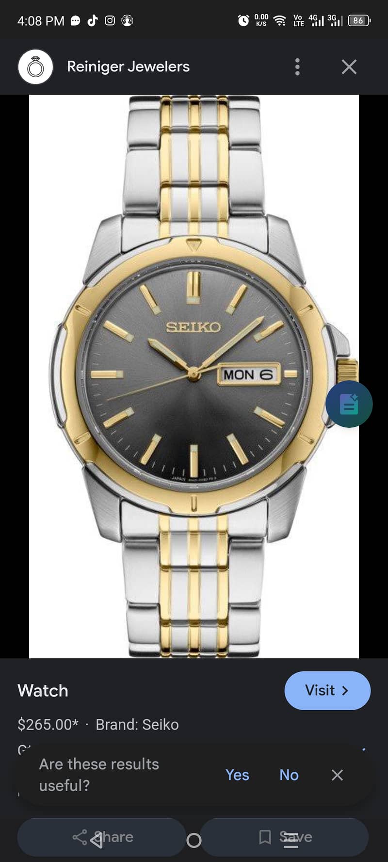 seiko watch used 0