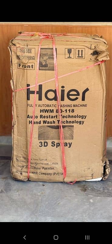 Haier 80-118  Fully Automatic Washing Machine 1