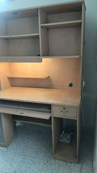 Computer & Study Table with Shelves 1