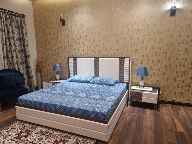 10 Marla Brand new first entry full furnished house for rent in Bahia Town lahore 15