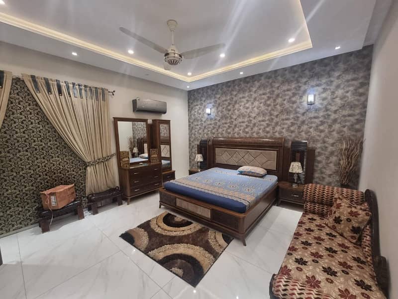 10 Marla Brand new first entry full furnished house for rent in Bahia Town lahore 19