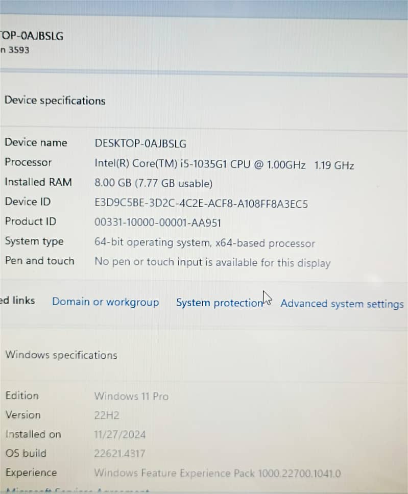 Dell 10th Gen C-i5 GooD Conditions 128GB NVMe+1TB HHD RAM 8GB|| 11