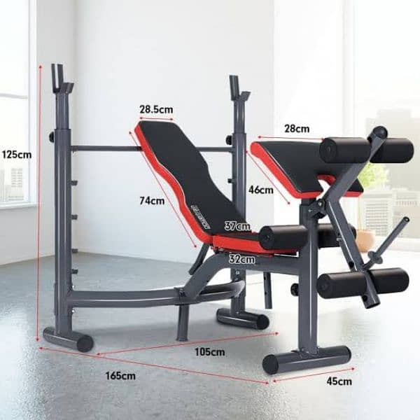 slimline commercial multi weight bench press gym and fitness machine 3