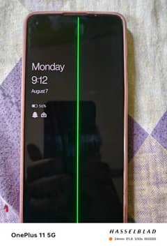 i need oneplus 9 pro green line panel