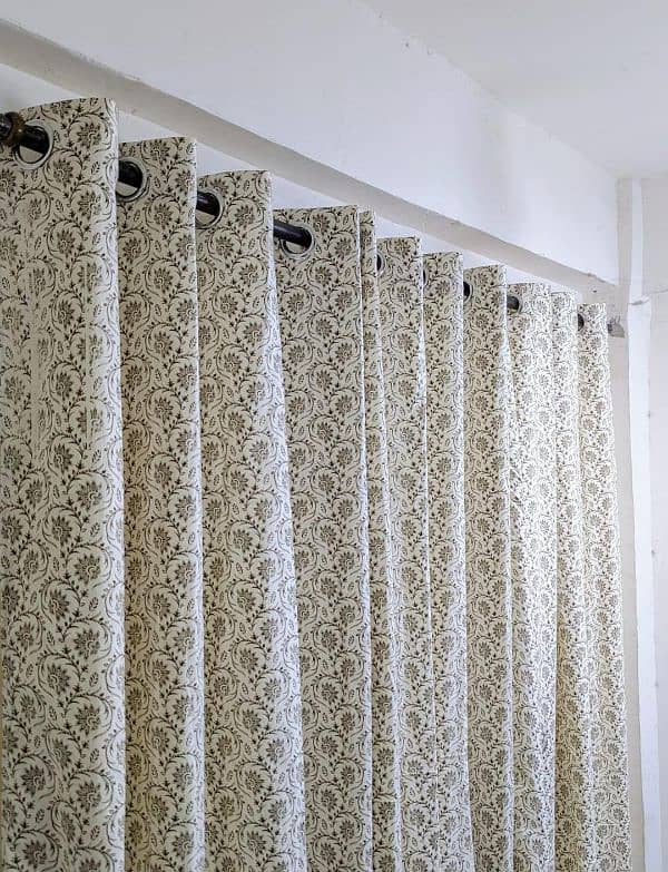 Stylish Printed Cotton Curtains 1