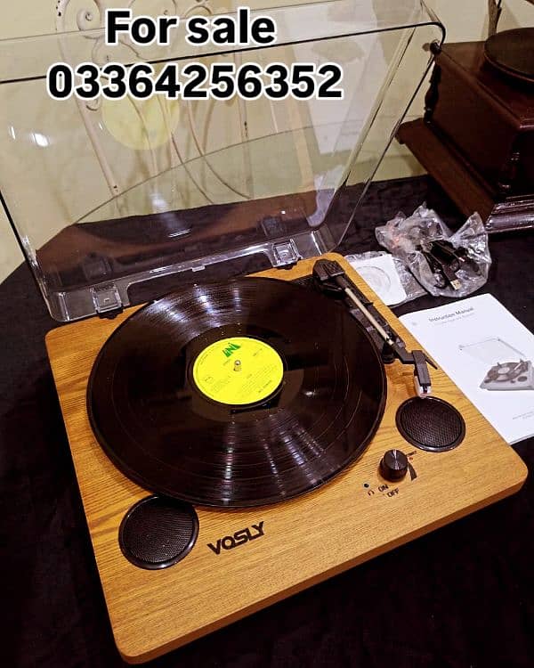 Turntable Gramophone Record Player Radiogram Antique 0