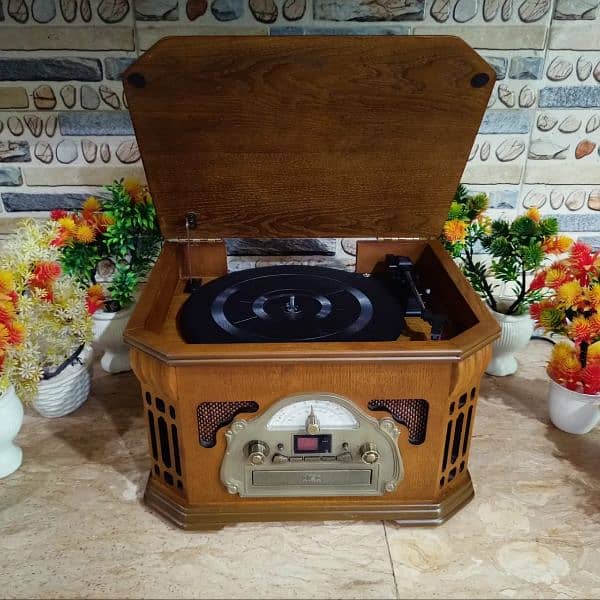 Turntable Gramophone Record Player Radiogram Antique 6