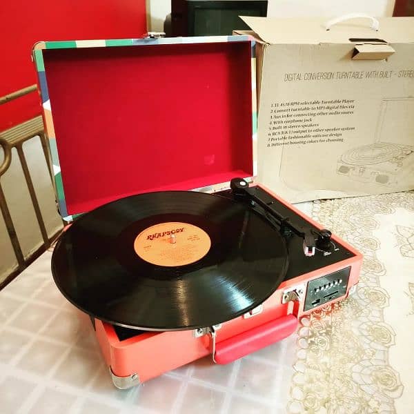 Turntable Gramophone Record Player Radiogram Antique 7