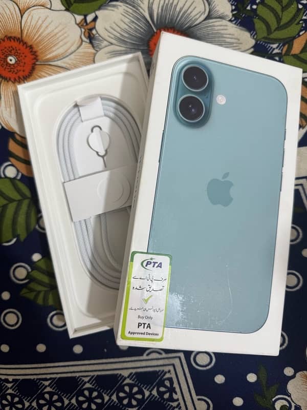 iphone 16 only box open pta approved 256gb 3