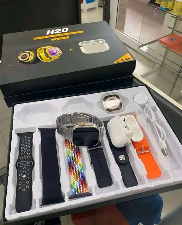 H20 Ultra Smart Watch With AirPods(Box Pack) 1