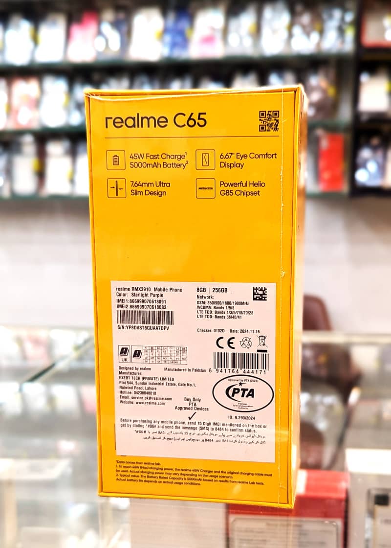 Realme C65 8/256GB Whatsapp 03206793455 1