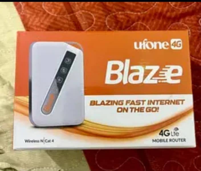 Internet Device Blaze 4G+. Brand new unlocked. jazz zong telenor. vivo 1