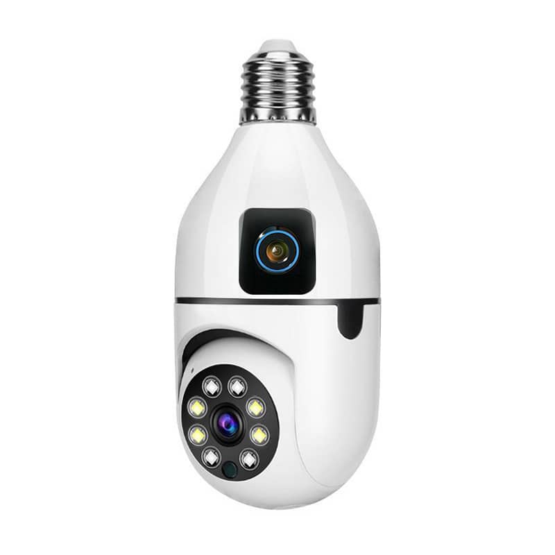 SPE27-2 DUAL LENS BULB CAMERA 1080P WIFI PANORAMIC NIGHT VISIO 0