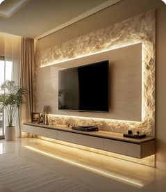 Electric fire place - Marble fire place - Fire place- Pvc Wall panel