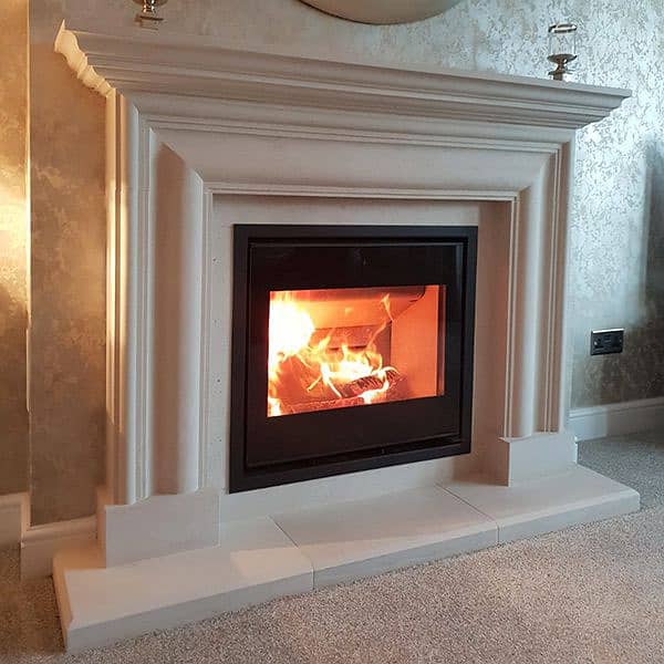 Electric fire place - Marble fire place - Fire place- Pvc Wall panel 3