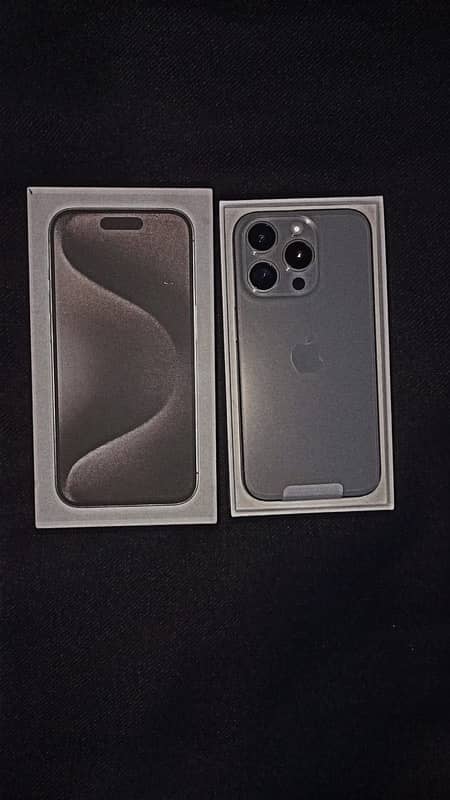 iPhone 15 Pro Natural Titanium JV Full Box 0