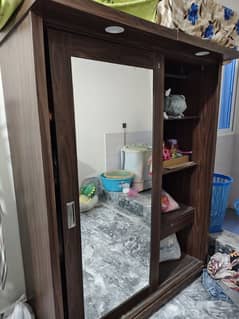 sliding door wardrobe 2 doors with mirror