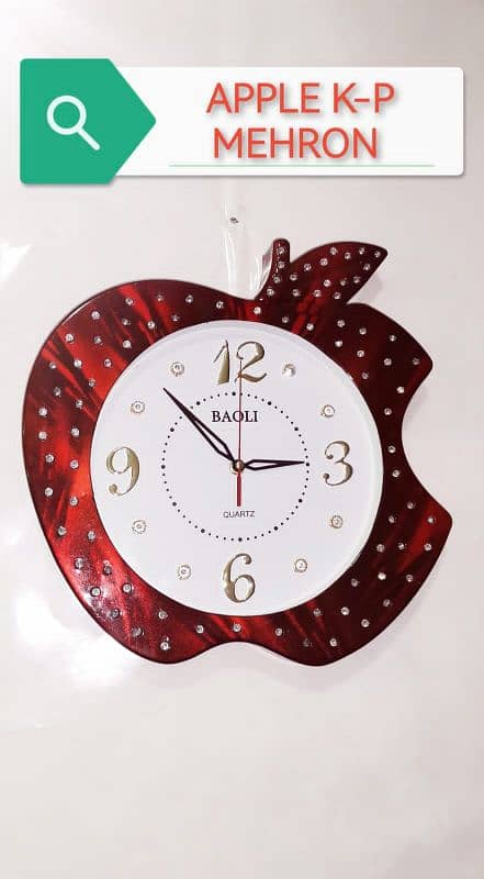 APPLE WALL CLOCK 50%OFF 7