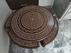 Antique Table with unique design on it