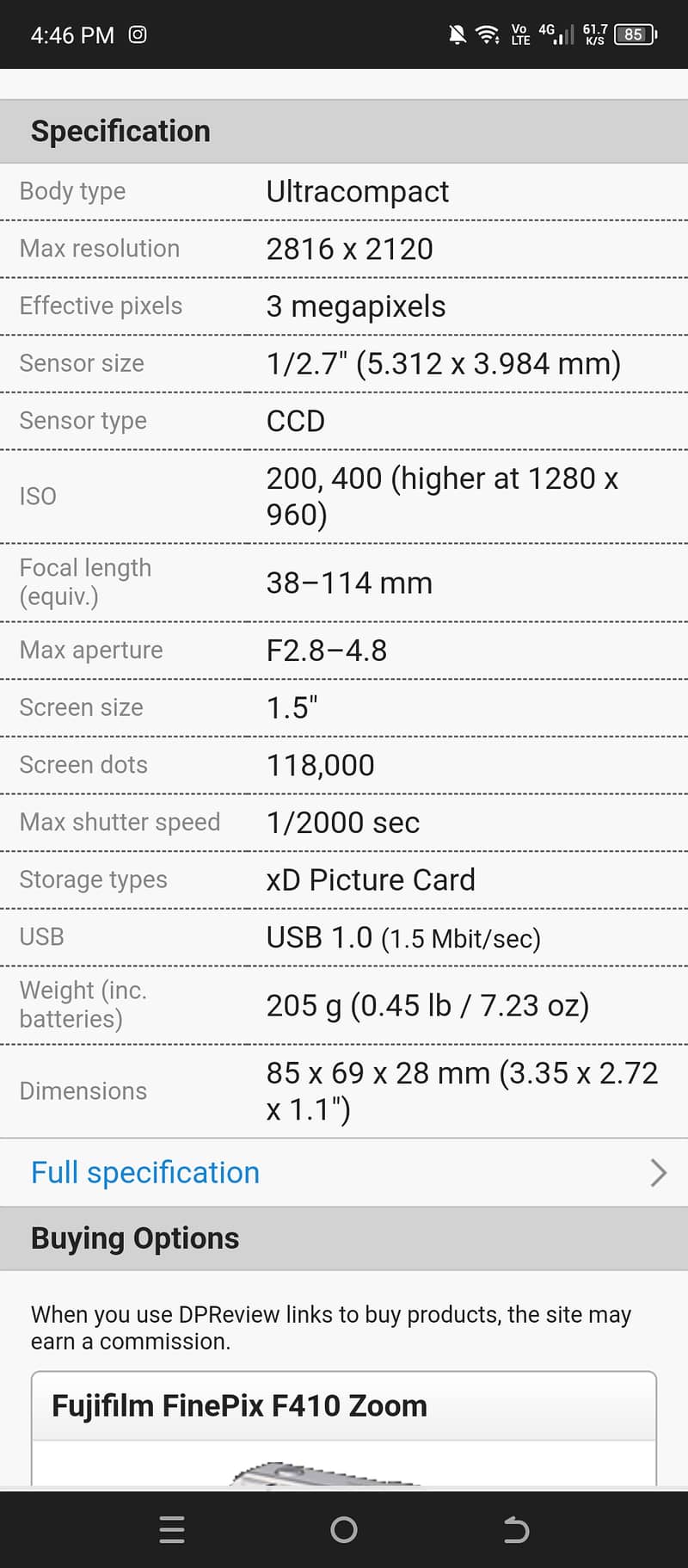 Fuji FinePix F401 Digital Camera 9