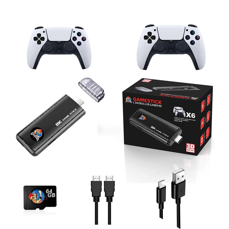 M15 64gb Video Game Stick 4k 20000+ Retro Games / game pads 4