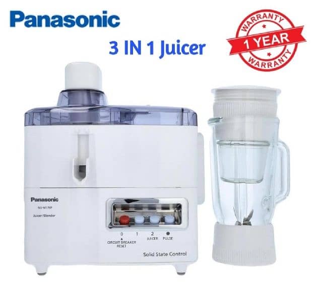 Panasonic 3in1 juicer machine copper motor with 1 year of warranty 1