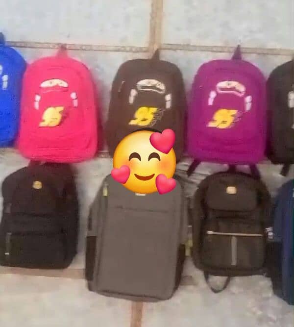 We have any type of bages . scholl bag for girls and boys . 0