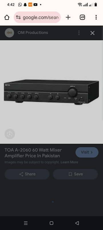 TOA ORGINAL AMPLIFIER AND SPEAKERS 0