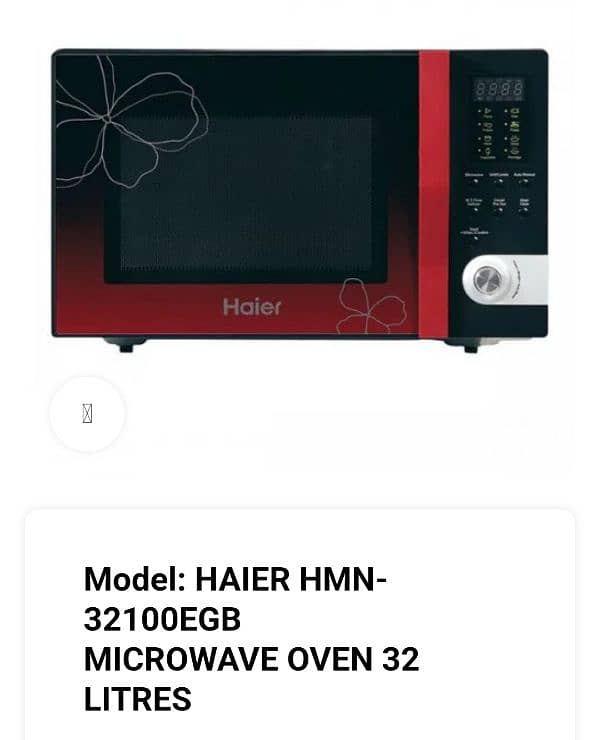 Haier Grill microwave oven model HMN 32100 EGB 0