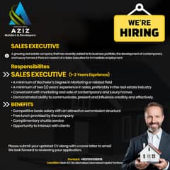 Sales Executive Hiring in Aziz Builder Rawalpindi Gt Road.