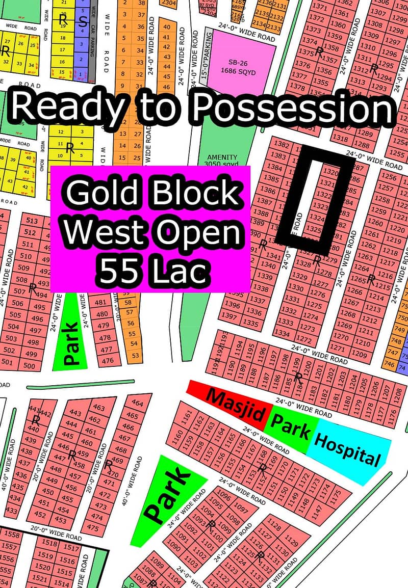 R - (West Open + Gold Block) North Town Residency Phase - 01 (Surjani) 1