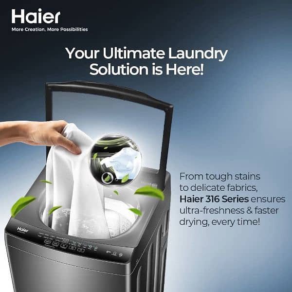 Haier Top load fully automatic washing machine 1