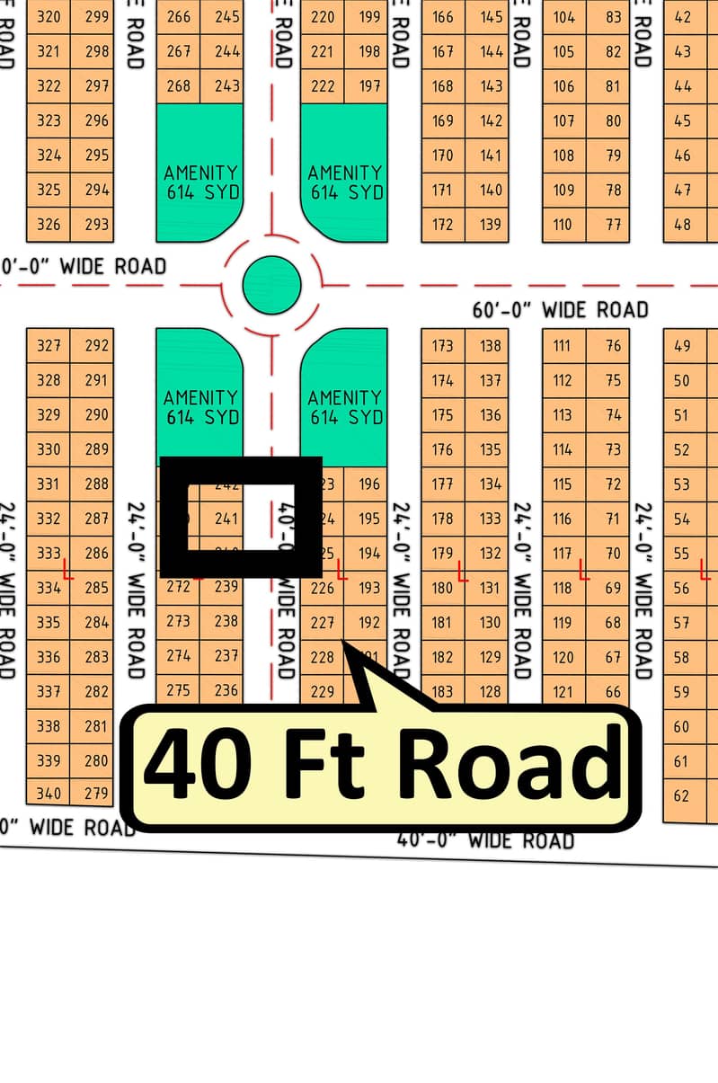 L - 241 (40 Ft Road) North Town Residency Phase - 01 (Surjani) 1