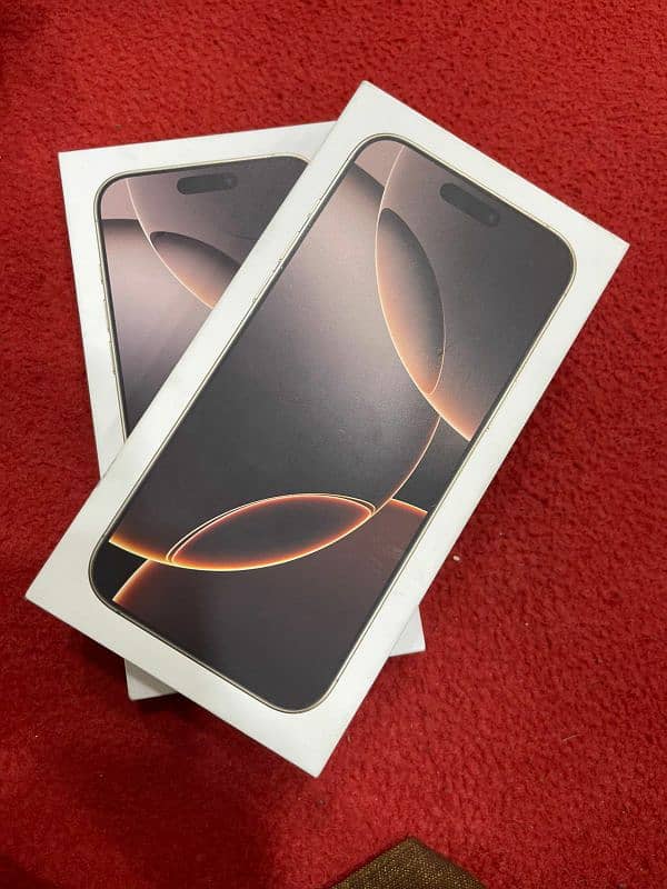 iphone 16 pro max Desert 256gb box pack 1