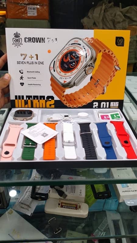 smart watch with 8 straps 1